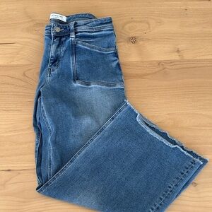 Covey Denim Blue Wide Leg Jeans